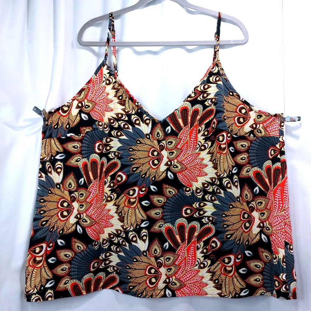 SHEIN CURVE Women's Floral Scoop Neck Sleeveless Camisole Tank Size‎ 4XL